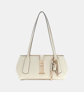 Sac porté épaule Brooke Charm - Guess - Crème