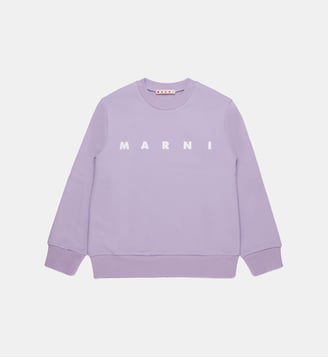 Sweat-shirt à col ras du cou avec logo Marni - Marni - Violette