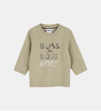 Tee-shirt manches longues - BOSS Kidswear - Gris