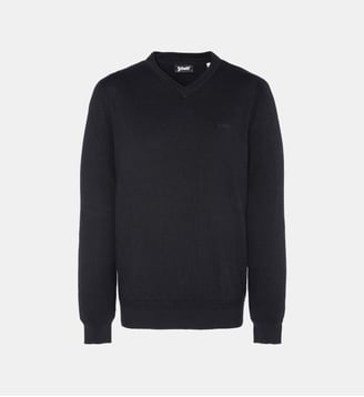 Pull col V - Schott - Noir