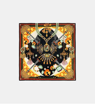 Foulard Medium à motifs DIAMONDS - Wild - Noir