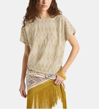 T-Shirt pawa en jersey lurex jacquard Momonì