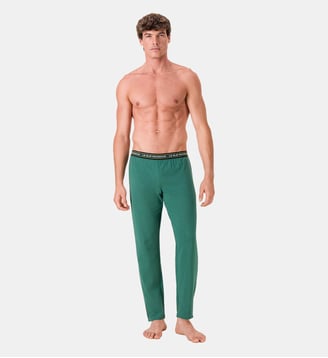 Bas de pyjama long en coton - Le Slip Francais - Vert