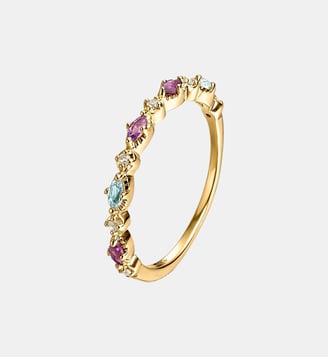 Anneau en argent 925 doré 18K avec topaze - Aristocrazy - Or