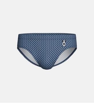Slip de bain à motif - Impetus - Bleu