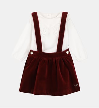 Ensemble robe et tee-shirt - Chloe Kids - Rubis velvet