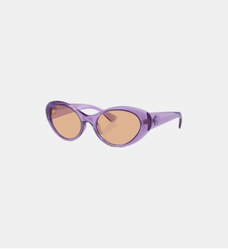 Lunettes de soleil Ovale VE4455U - Versace - Marron foncé