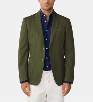 Blazer droit  - Hackett London - Stone green