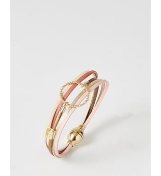 bracelet cuirs Annabelle Let It Be - Flowers for Zoe - Rose