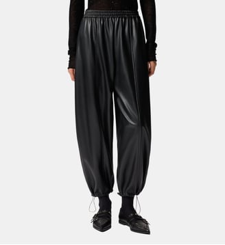 Pantalon ballon effet cuir - Pinko - Limousine noire