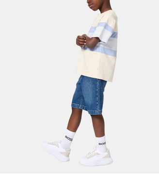 Tee-shirt manches courtes - BOSS Kidswear - Vanille