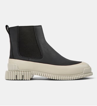Bottines Pix cuir - Camper - Noir et gris
