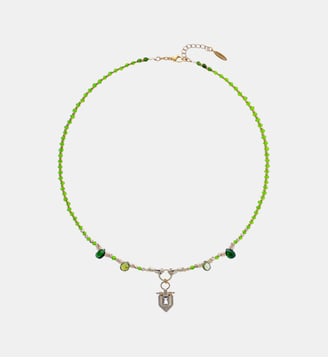 Collier perles avec pendentif BEAH - Hipanema - Émeraude