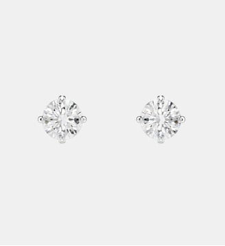 Clous d'oreilles Stilla Attract, Métal rhodié - Swarovski - Argent