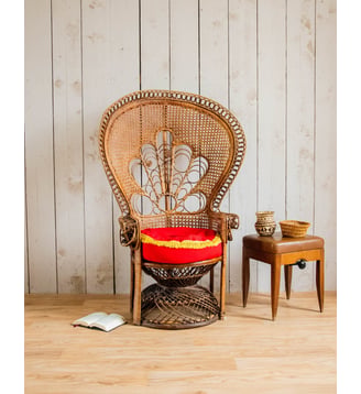 Fauteuil en rotin Emmanuel N°15- Produit chiné - Debongout - Naturel