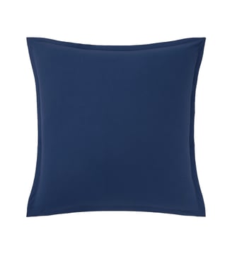 Taie d'oreiller en percale de coton - Desforges - Bleu marine
