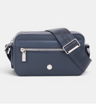 Sac reporter Langon en Petit Piqué - Lacoste - Bleu