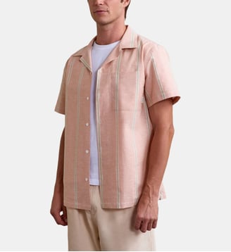 Chemise PAIOLIVE - Faguo - Brique et écru