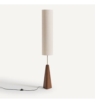 Lampadaire chêne massif teinté noyer AM.PM