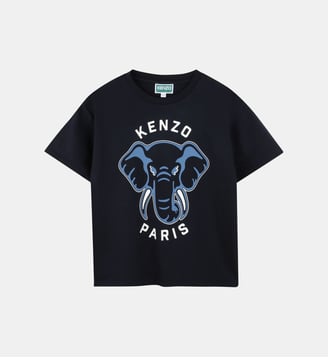 T-shirt à manches courtes - Kenzo Kids - Bleu mistral