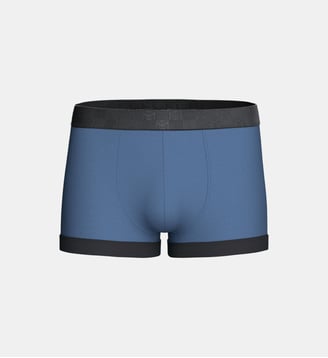 Boxer court en Coton - Impetus - Bleu