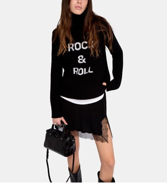 Pull Nalma 100% Laine Mérinos - Zadig&Voltaire - Noir