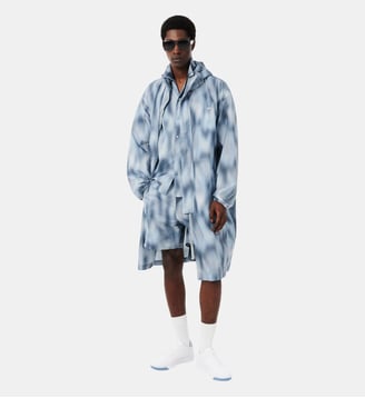 Chemise manches courtes imprimée relaxed fit - Lacoste - Gris et bleu clair
