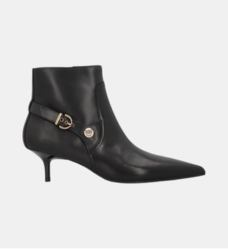 Bottines à sangle et logo love birds - Pinko - Limousine noire