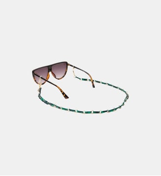 Chaîne de lunettes Nahara résine verte - La Coque Française - Vert