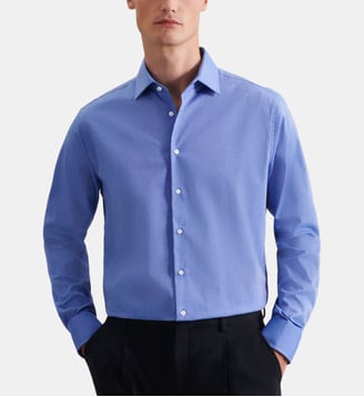 Chemise d'affaires 1/1 Shaped Col Kent - Seidensticker - Bleu