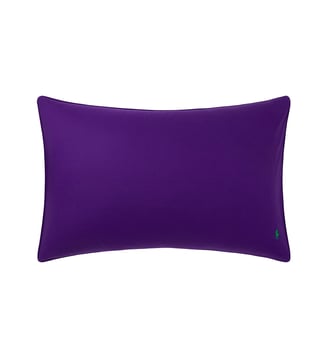 Taie à volant en percale de coton - Ralph Lauren Home - Purple chalet
