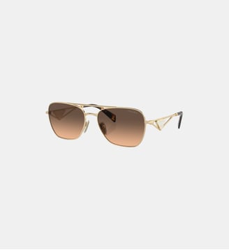Lunettes de soleil Pillow PR A50S - Prada - Or pale