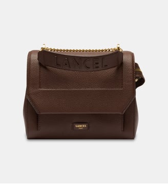 Sac à main à rabat Ninon en cuir - Lancel - Marron