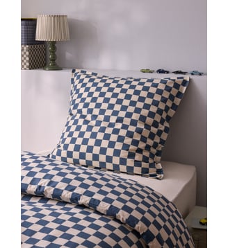 Taie d'oreiller percale de coton "Marius" - Cyrillus - Bleu
