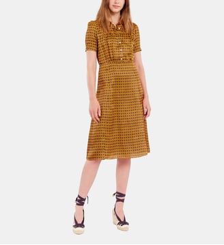 Robe Angèle en satin - Ines de la Fressange Paris - Orange