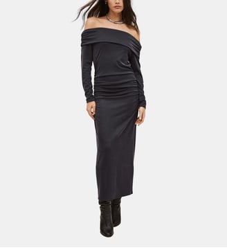 Robe ajustée mi-longue Bettina - Ba&sh - Encre