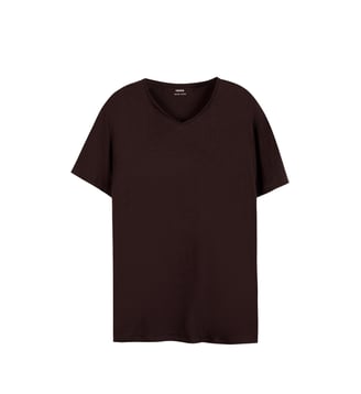 Tee-shirt col V L'Essentiel Ikks