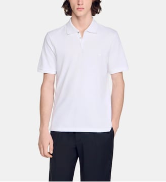 Polo à logo - Sandro - Blanc