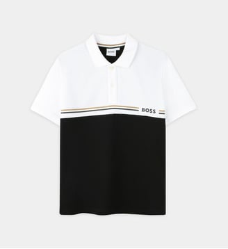 Polo à manches courtes - BOSS Kidswear - Black