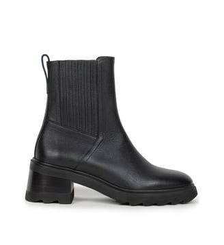 Bottines à Talons Lison Cuir Grainé - Bobbies - Noir ikra