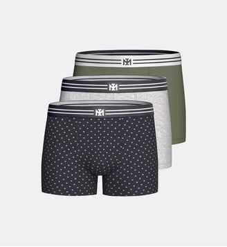 Pack de 3 Boxers d'homme en Coton - Impetus - Bleu marine