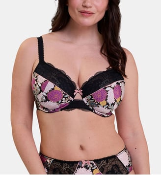 Soutien-gorge Aurélie - Sans Complexe - Imprimé dahlia foncé