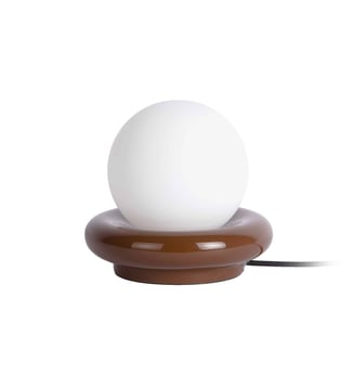 Lampe de Table Catania Ring - Brun chocolat - 20x20x19cm Leitmotiv