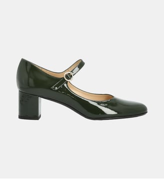 Babies darlington - cuir vernis - Manfield - Vert