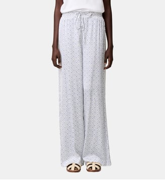 Pantalon fluide taille élastiquée - Claudie Pierlot - Print clair