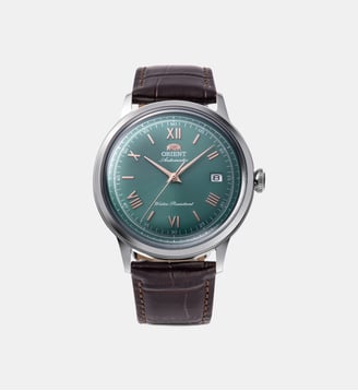 Montre automatique Bambino Vert RAAC0023E30B - Orient - Argenté