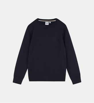 Pull tricot - BOSS Kidswear - Bleu cargo