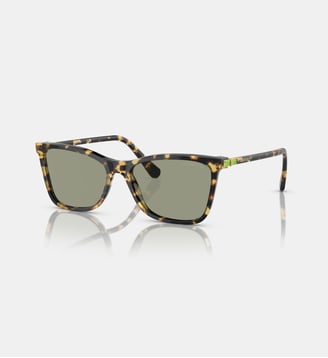 Lunettes de soleil Rectangulaire SK6004 - Swarovski - Havane