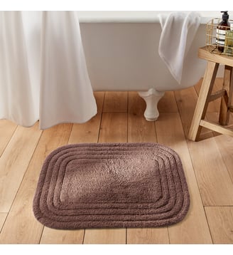 Tapis de bain coton recyclé tufté La Redoute Interieurs