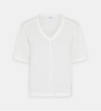 T-shirt V en coton - MARISA - Gerard Darel - Blanc